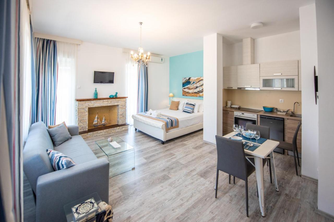 Thasos Blue Apartments Prínos Dış mekan fotoğraf